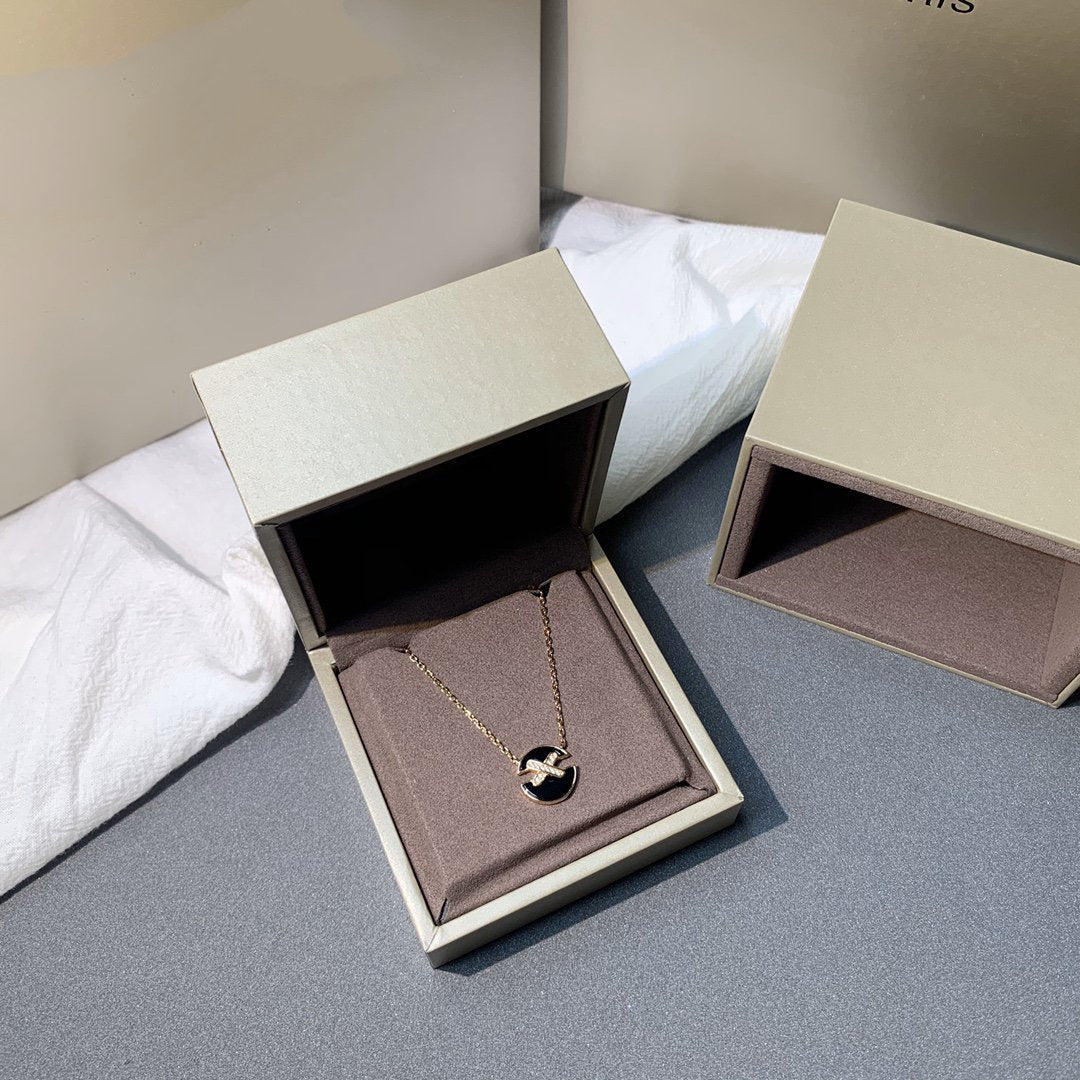 [Stars Jewelry]JEUX DE PINK GOLD DIAMOND NECKLACE