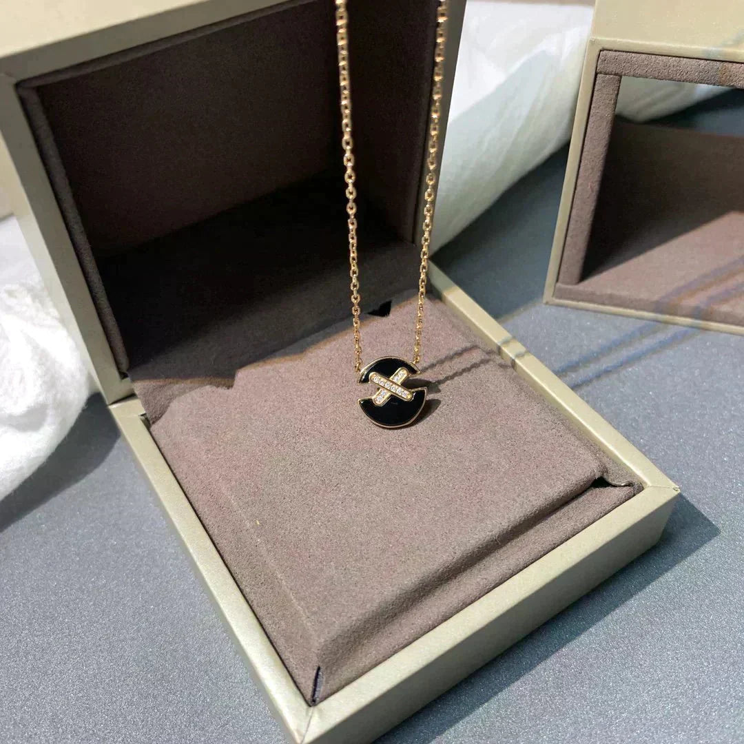 [Stars Jewelry]JEUX DE ROSE GOLD DIAMOND NECKLACE