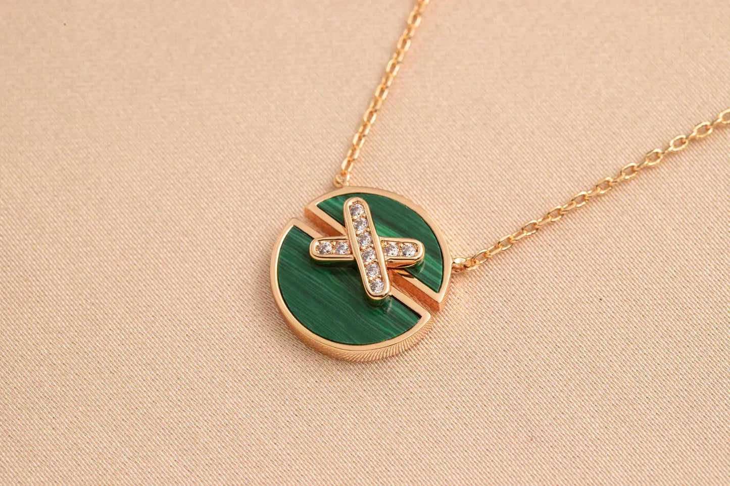 [Stars Jewelry]JEUX DE ROSE GOLD DIAMOND NECKLACE