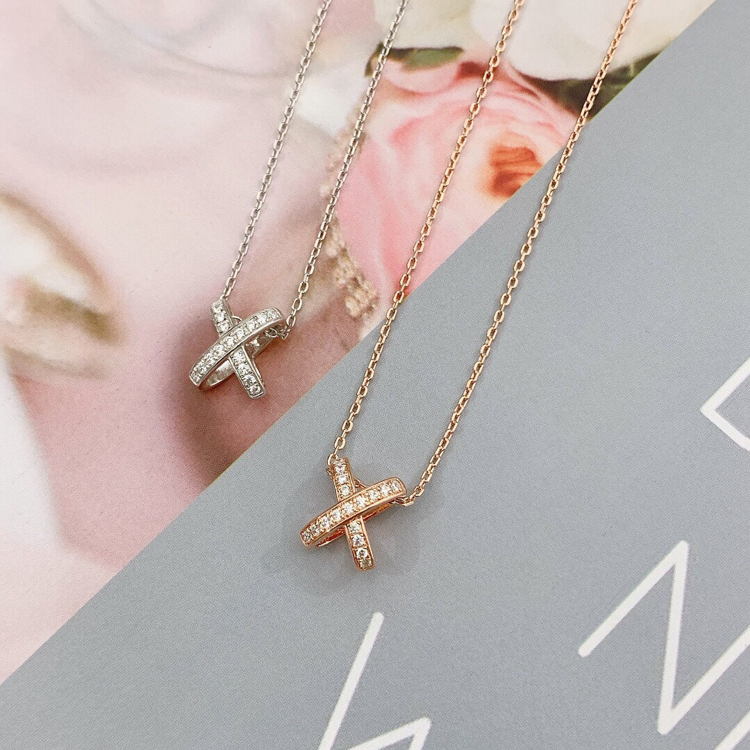 [Stars Jewelry]JEUX DE DIAMOND NECKLACE