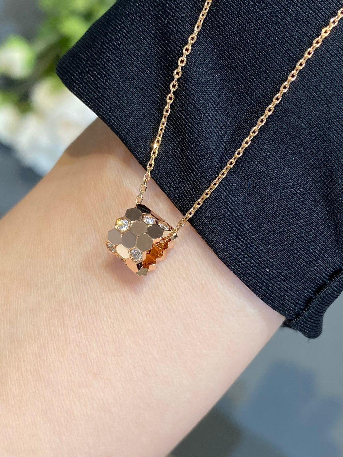 [Stars Jewelry]BEE LOVE DIAMOND NECKLACE
