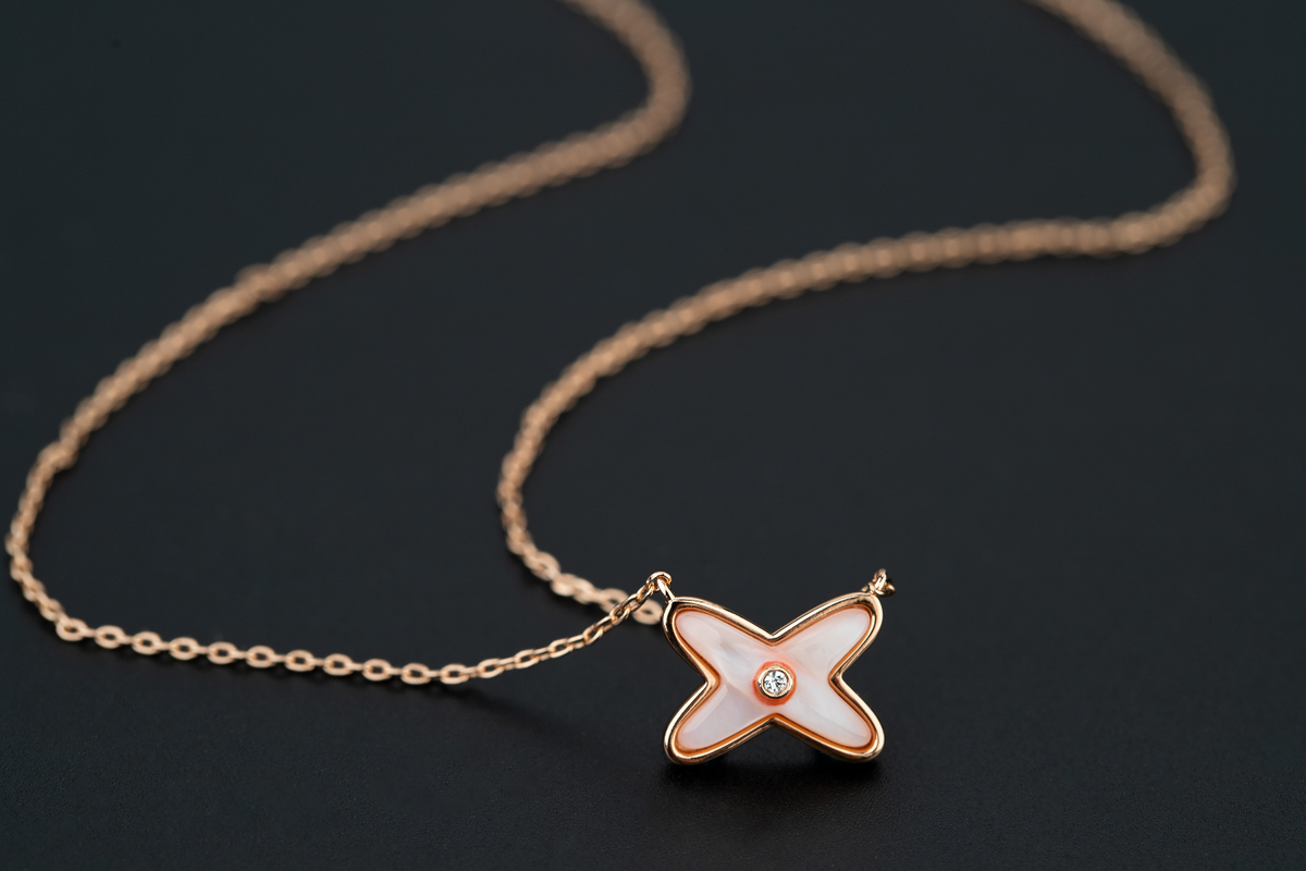 [Stars Jewelry]JEUX DE NECKLACE 1 DIAMOND