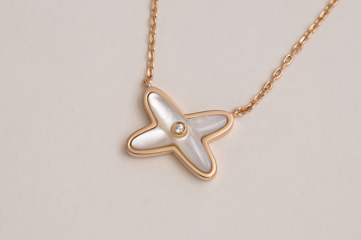 [Stars Jewelry]JEUX DE NECKLACE 1 DIAMOND