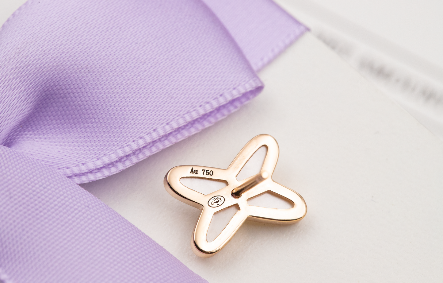[Stars Jewelry]JEUX DE WHITE MOP PINK GOLD DIAMOND EARRINGS