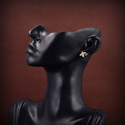[Stars Jewelry]JEUX DE GOLD DIAMOND EARRINGS