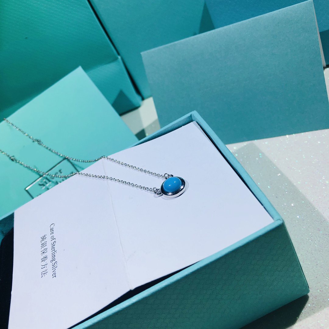 [Stellar jewels]YARD TURQUOISE NECKLACE SILVER