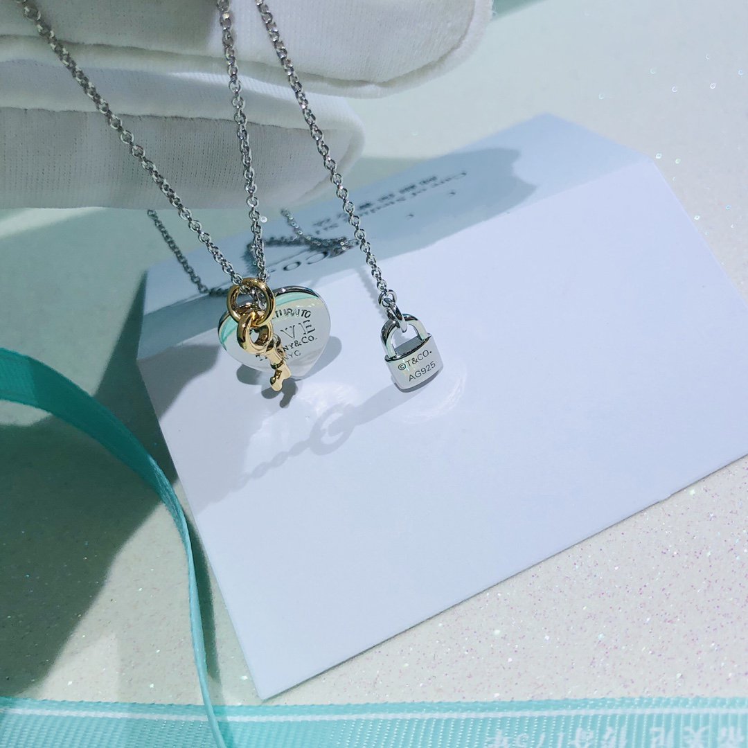 [Stellar jewels]LOVE HEART TAG KEY NECKLACE