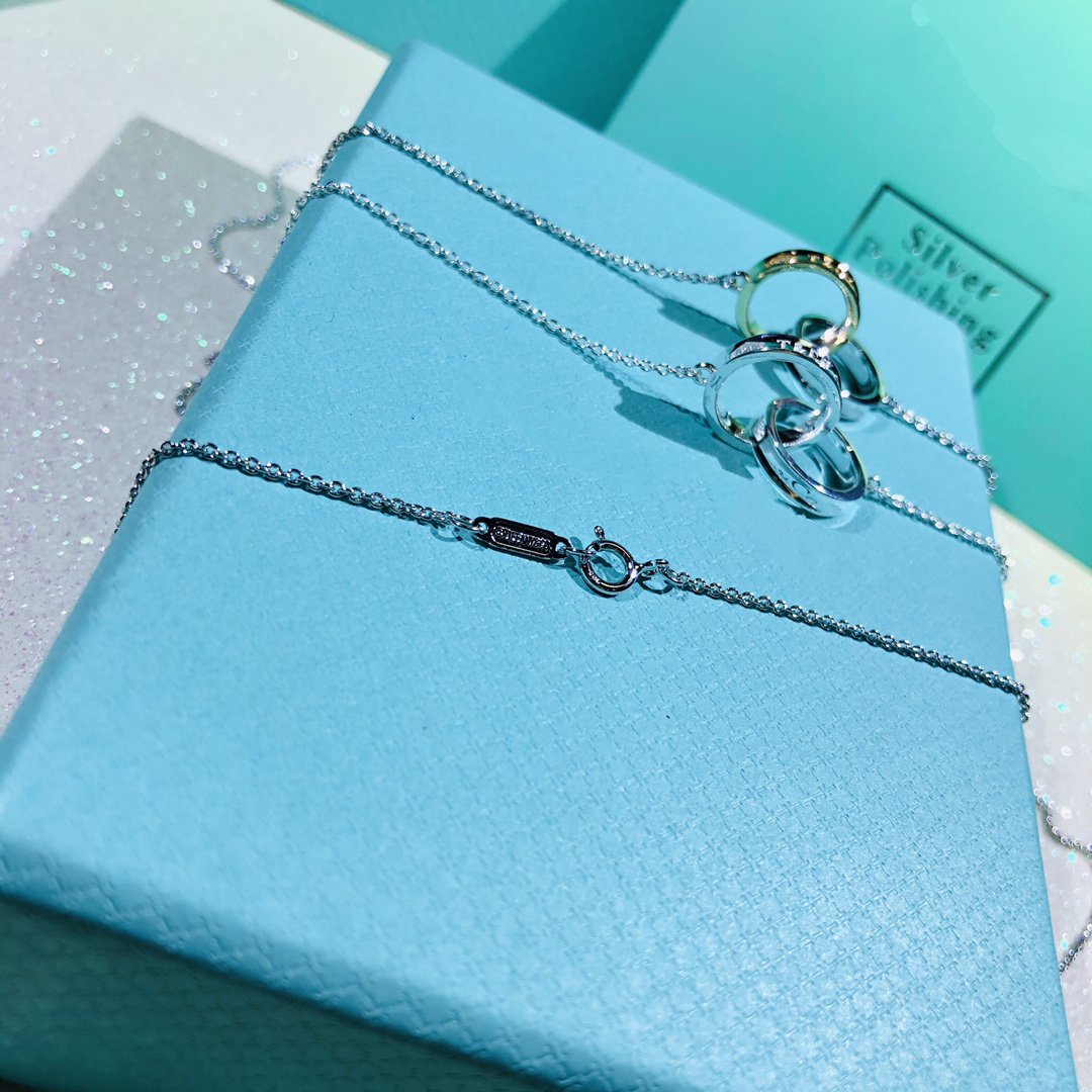 [Stellar jewels]INTERLOCKING CIRCLES PENDANT SMALL NECKLACE