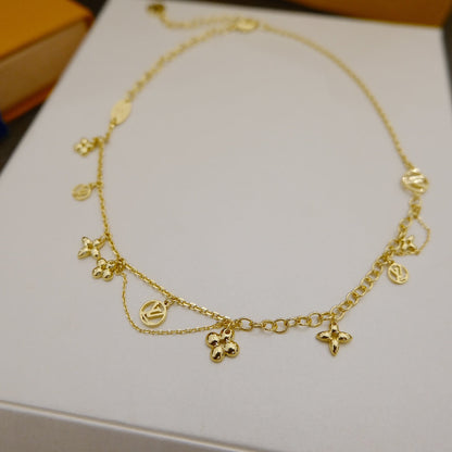 [Stars Jewelry]BLOOMING SUPPLE NECKLACE BRASS