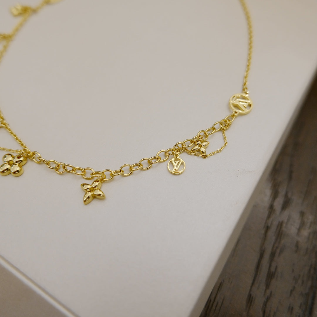 [Stars Jewelry]BLOOMING SUPPLE NECKLACE BRASS