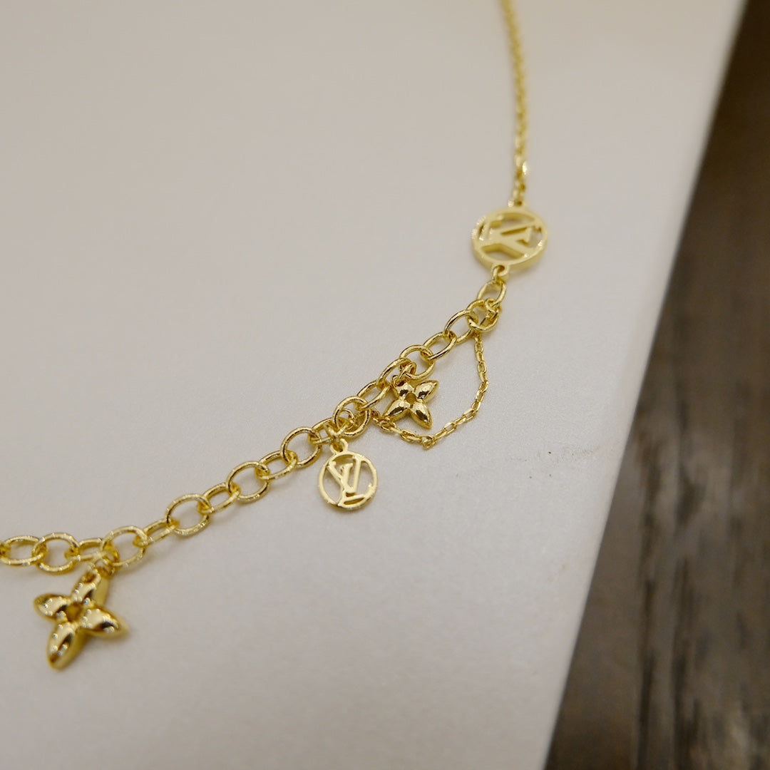 [Stars Jewelry]BLOOMING SUPPLE NECKLACE BRASS