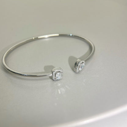 [Stars Jewelry]JONC FLEX MY TWIN TOI & MOI SILVER DIAMOND BRACELET