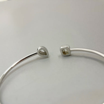 [Stars Jewelry]JONC FLEX MY TWIN TOI & MOI SILVER DIAMOND BRACELET