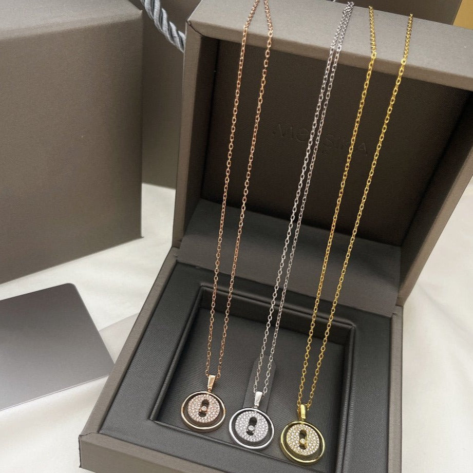 [Stars Jewelry]LUCKY MOVER PM PAVED NECKLACE