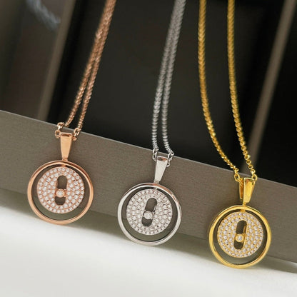 [Stars Jewelry]LUCKY MOVER PM PAVED NECKLACE
