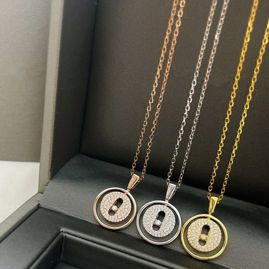 [Stars Jewelry]LUCKY MOVER PM PAVED NECKLACE