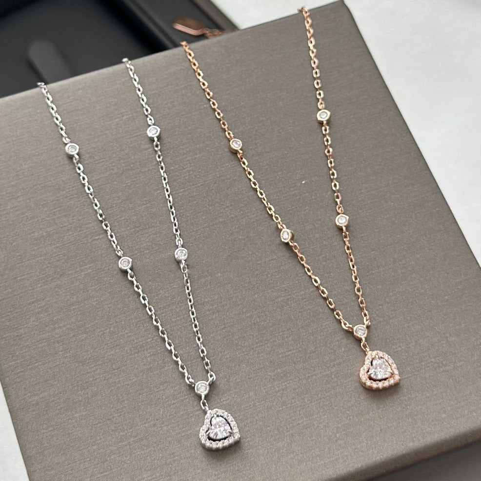 [Stars Jewelry]JOY HEART DIAMOND NECKLACE