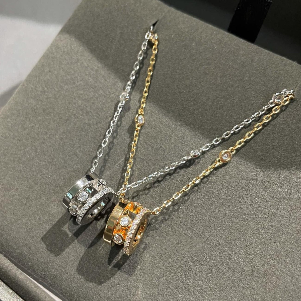 [Stars Jewelry]CHAIN MOVE ROMANE PEDAND NECKLACE