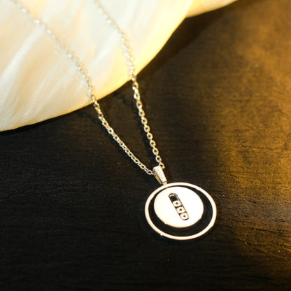 [Stars Jewelry]LUCKY MOVE MM SILVER DIAMOND NECKLACE