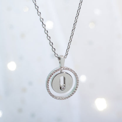 [Stars Jewelry]LUCKY MOVE PM NECKLACE SILVER DIAMOND