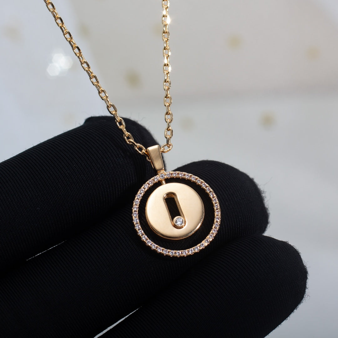 [Stars Jewelry]LUCKY MOVE PM NECKLACE PINK GOLD DIAMOND