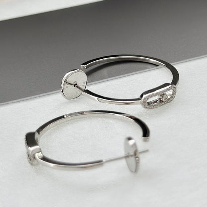[Stars Jewelry]CREOLES MOVE UNO PM DIAMOND EARRINGS