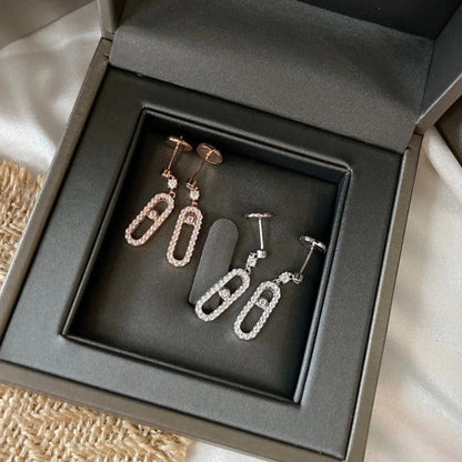 [Stars Jewelry]DORMEUSES MOVE UNO DIAMOND EARRINGS