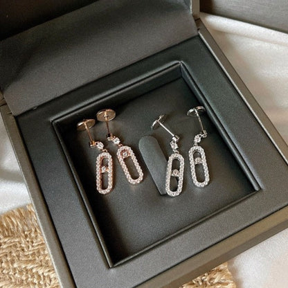 [Stars Jewelry]DORMEUSES MOVE UNO DIAMOND EARRINGS