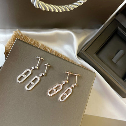 [Stars Jewelry]DORMEUSES MOVE UNO DIAMOND EARRINGS