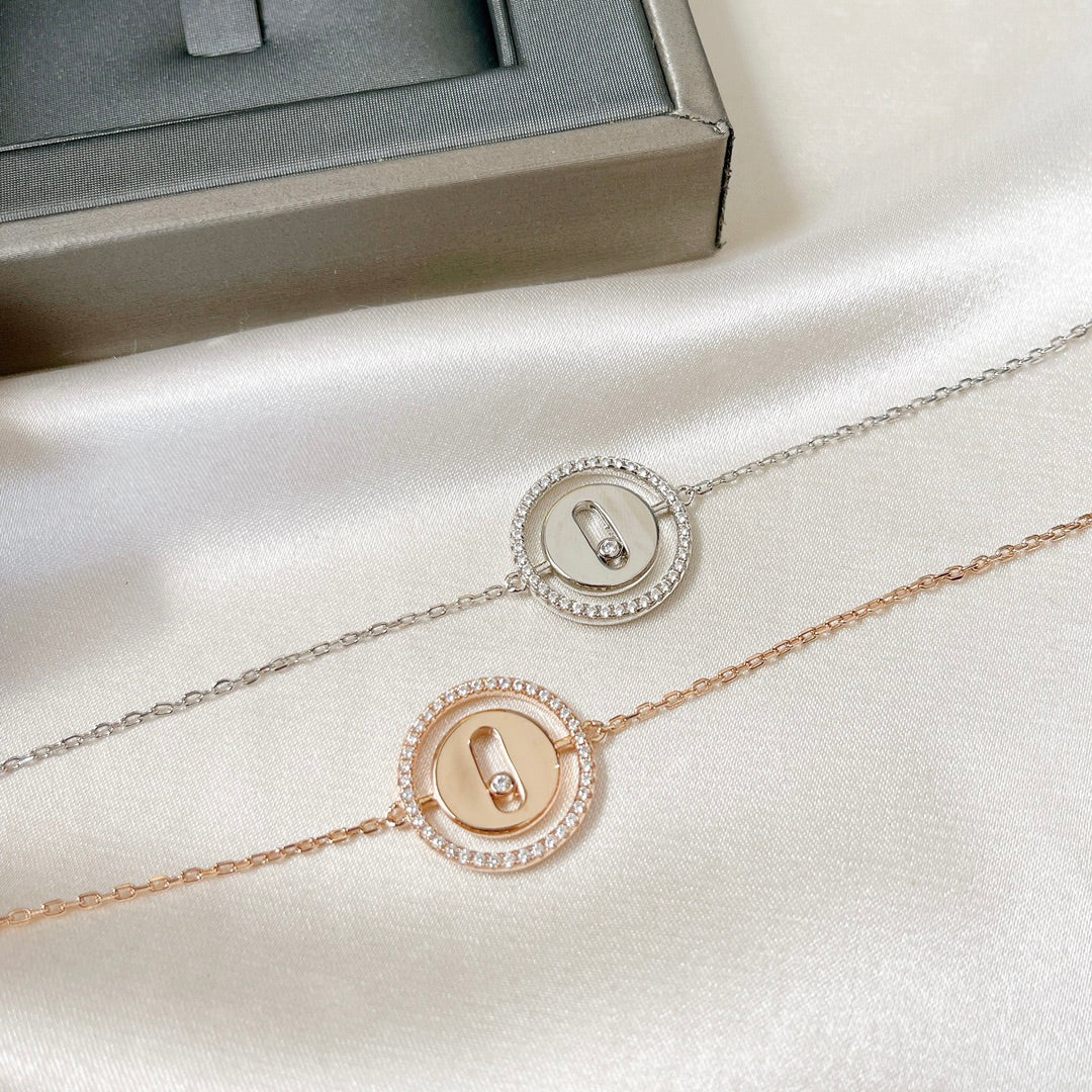 [Stars Jewelry]LUCKY MOVE PAVED DIAMOND BRACELET