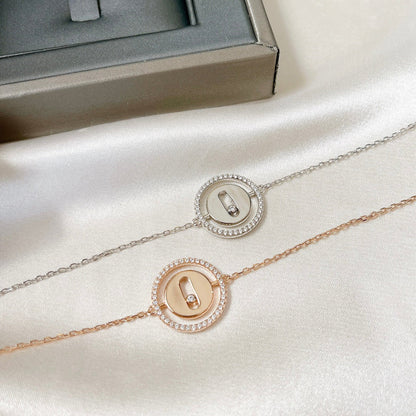 [Stars Jewelry]LUCKY MOVE PAVED DIAMOND BRACELET