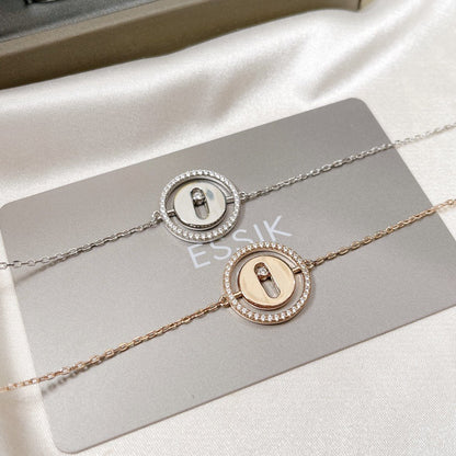 [Stars Jewelry]LUCKY MOVE PAVED DIAMOND BRACELET