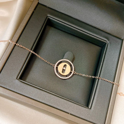[Stars Jewelry]LUCKY MOVE PAVED DIAMOND BRACELET