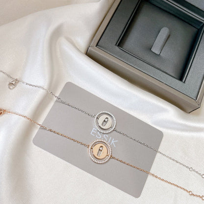 [Stars Jewelry]LUCKY MOVE PAVED DIAMOND BRACELET