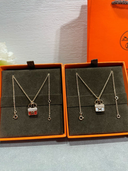 [Stars Jewelry]H CIRCE MOISSANITE PENDANT NECKLACE GOLD