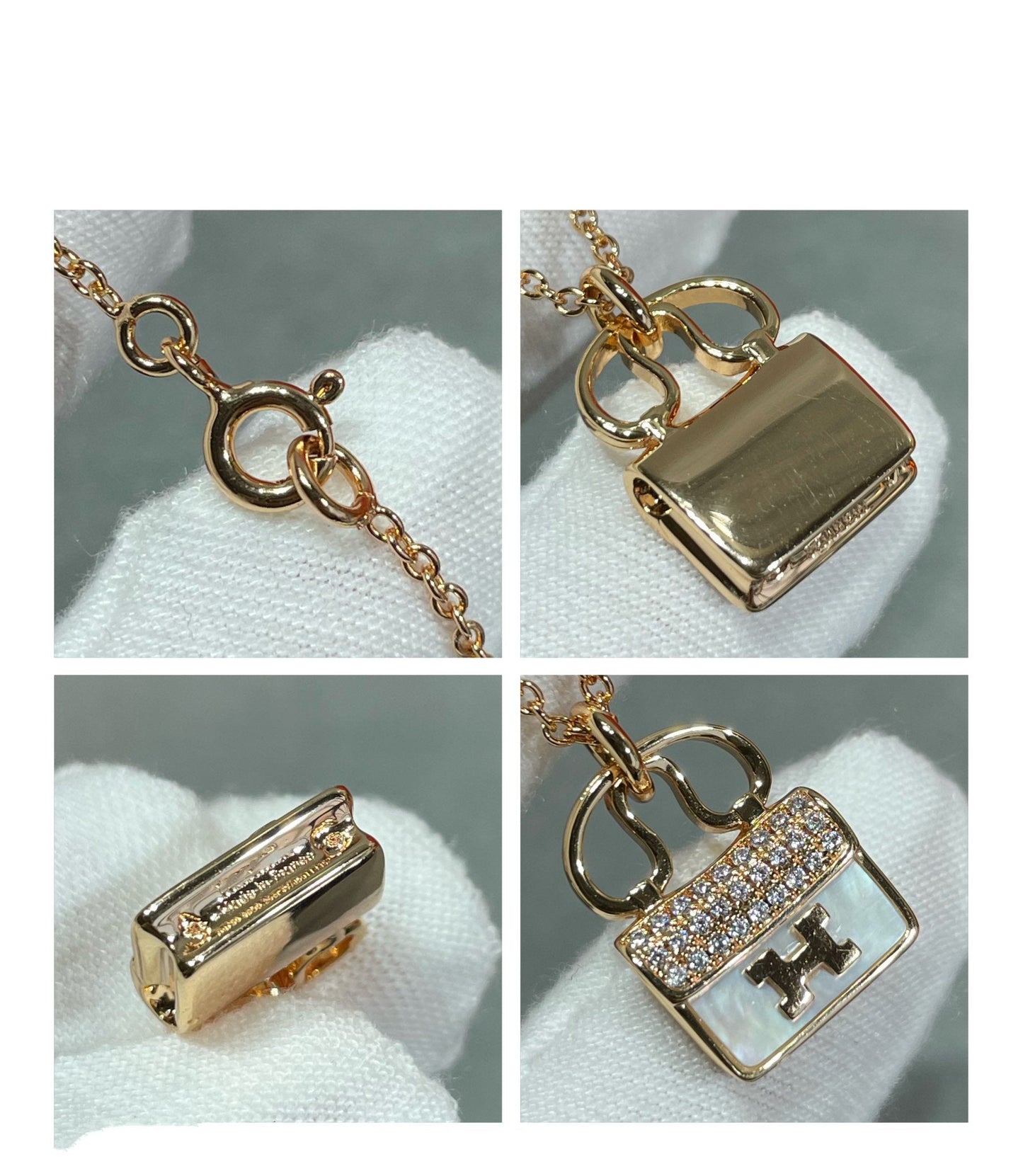 [Stars Jewelry]H CIRCE MOISSANITE PENDANT NECKLACE GOLD