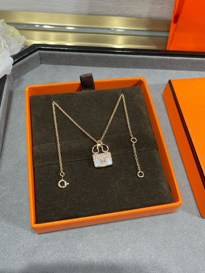 [Stars Jewelry]H CIRCE MOISSANITE PENDANT NECKLACE GOLD