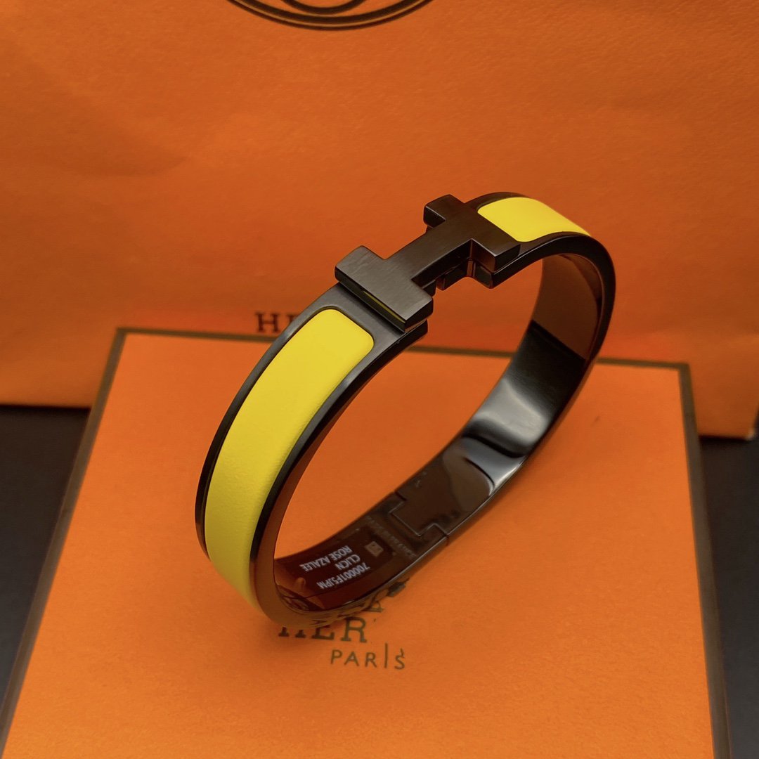 [Stars Jewelry]CLIC HM SO BLACK YELLOW BRACELET