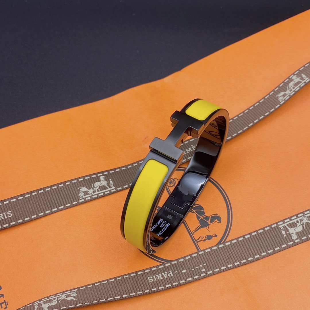 [Stars Jewelry]CLIC HM SO BLACK YELLOW BRACELET