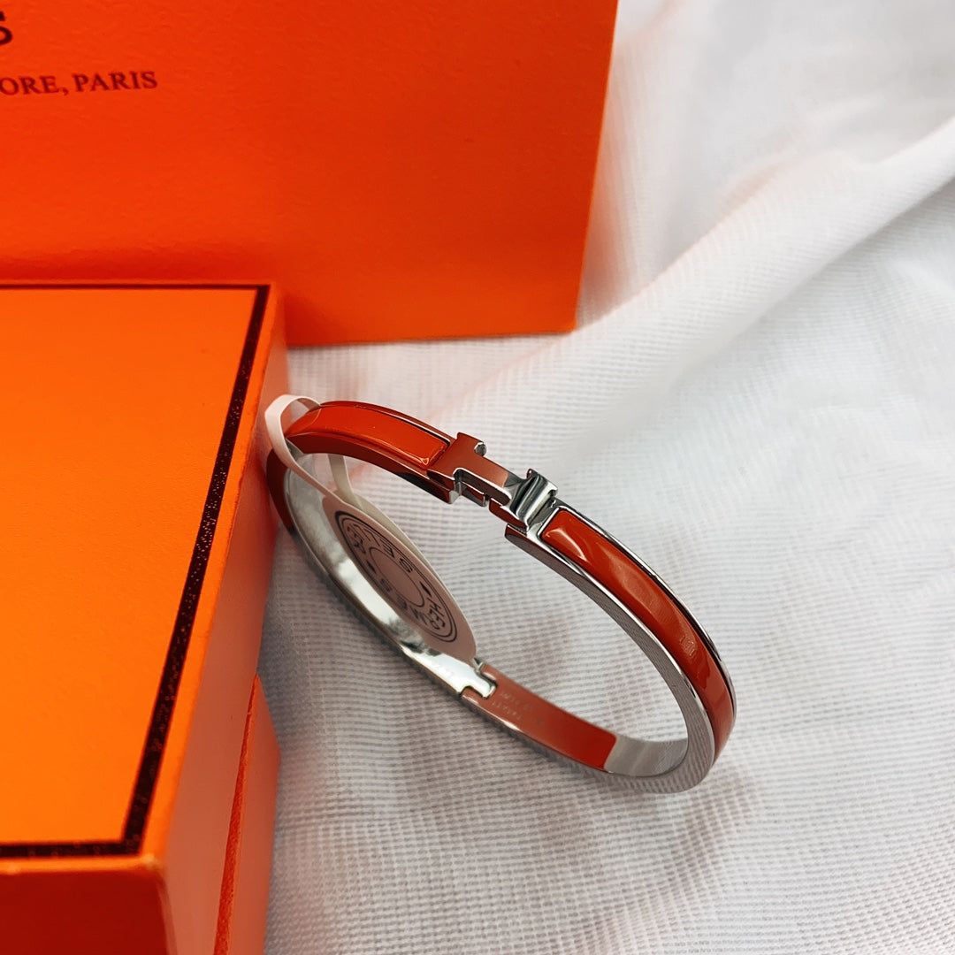 [Stars Jewelry]CLASSIC HM CLIC RED 8MM ENAMEL BRACELET