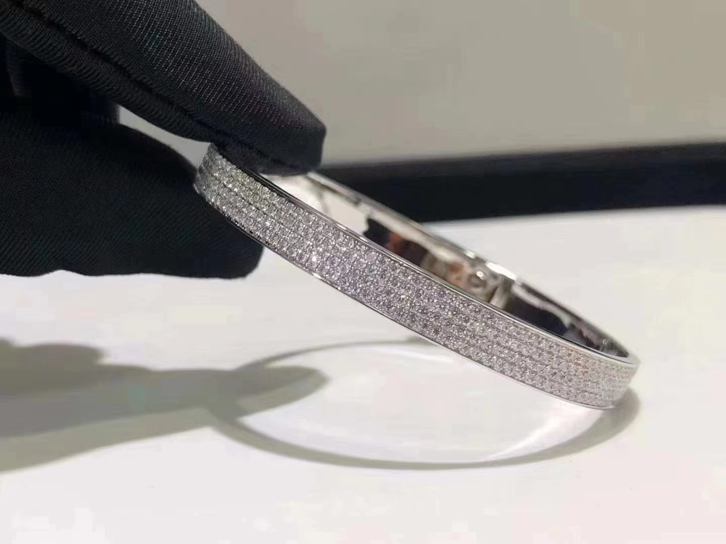 [Stars Jewelry]HM KELLY BRACELET IN SILVER AND FULL PAVE DIAMOND