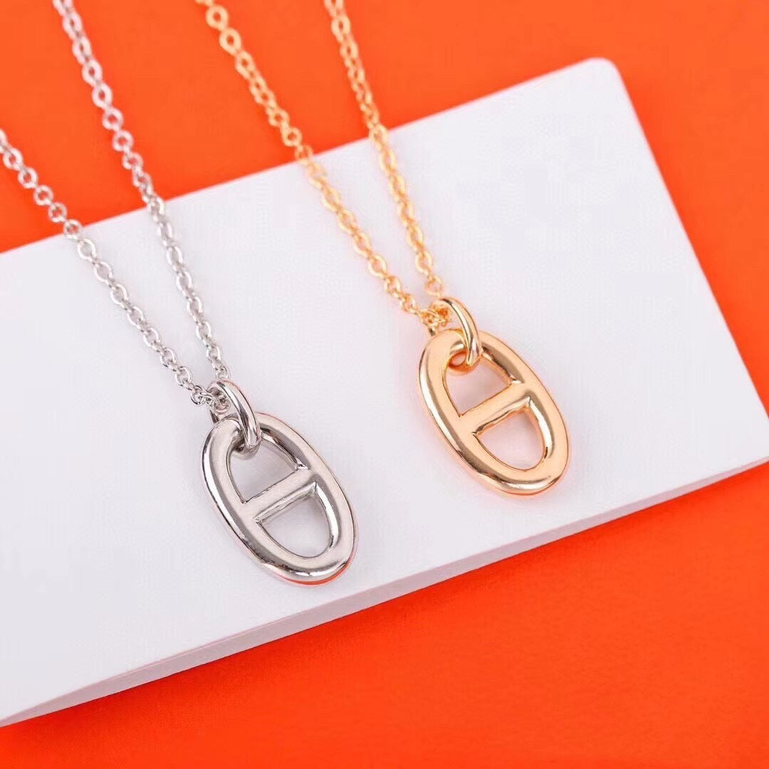 [Stars Jewelry]HM PIG NOSE NECKLACE