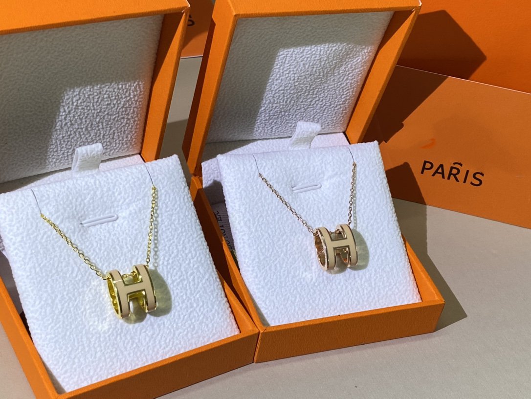 [Stars Jewelry]HM CLIC YELLOW ENAMEL GOLD NECKLACE
