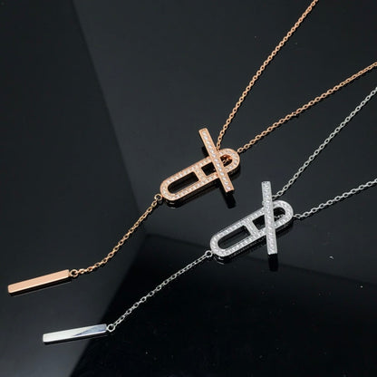 [Stars Jewelry]HM NECKLACE PLATINUM ROSE GOLD DIAMOND