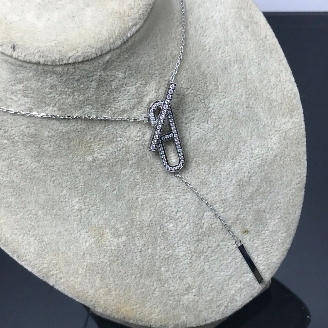 [Stars Jewelry]HM NECKLACE PLATINUM ROSE GOLD DIAMOND