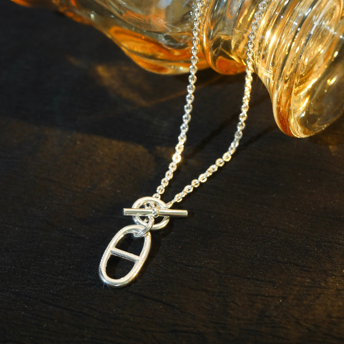 [Stars Jewelry]HM CHAINE D'ANCRE PENDANT NECKLACE STERLING SILVER
