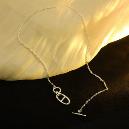 [Stars Jewelry]HM CHAINE D'ANCRE PENDANT NECKLACE STERLING SILVER