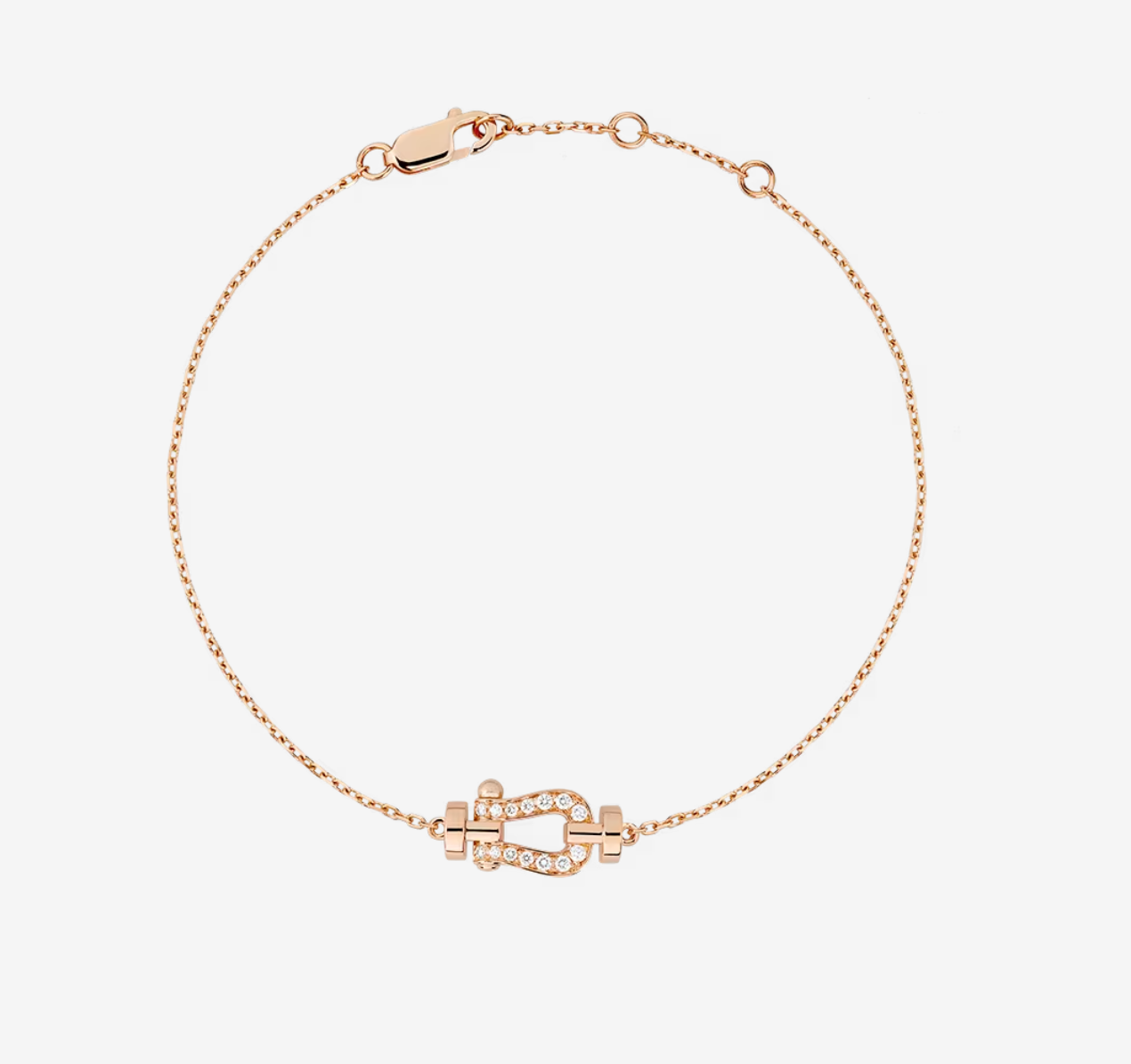 [Stars Jewelry]FORCE 10 FULL DIAMOND BUCKLE CHAIN LINK MINI MODEL