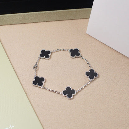 [Stars Jewelry] CLOVER 5 MOTIF ONYXS BRACELET COLLECTION