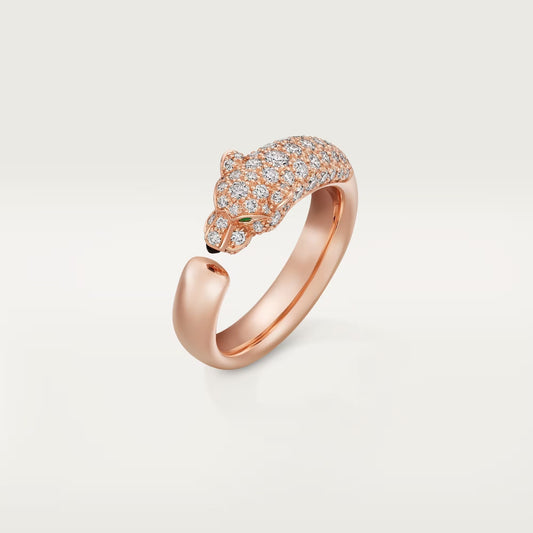 [Stars Jewelry]PANTHERE HALF DIAMOND SMALL RING